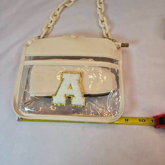 YOOLIFE Initial "A" Clear Bag - Crossbody Bag Stadium Approved - Picture 9 of 9